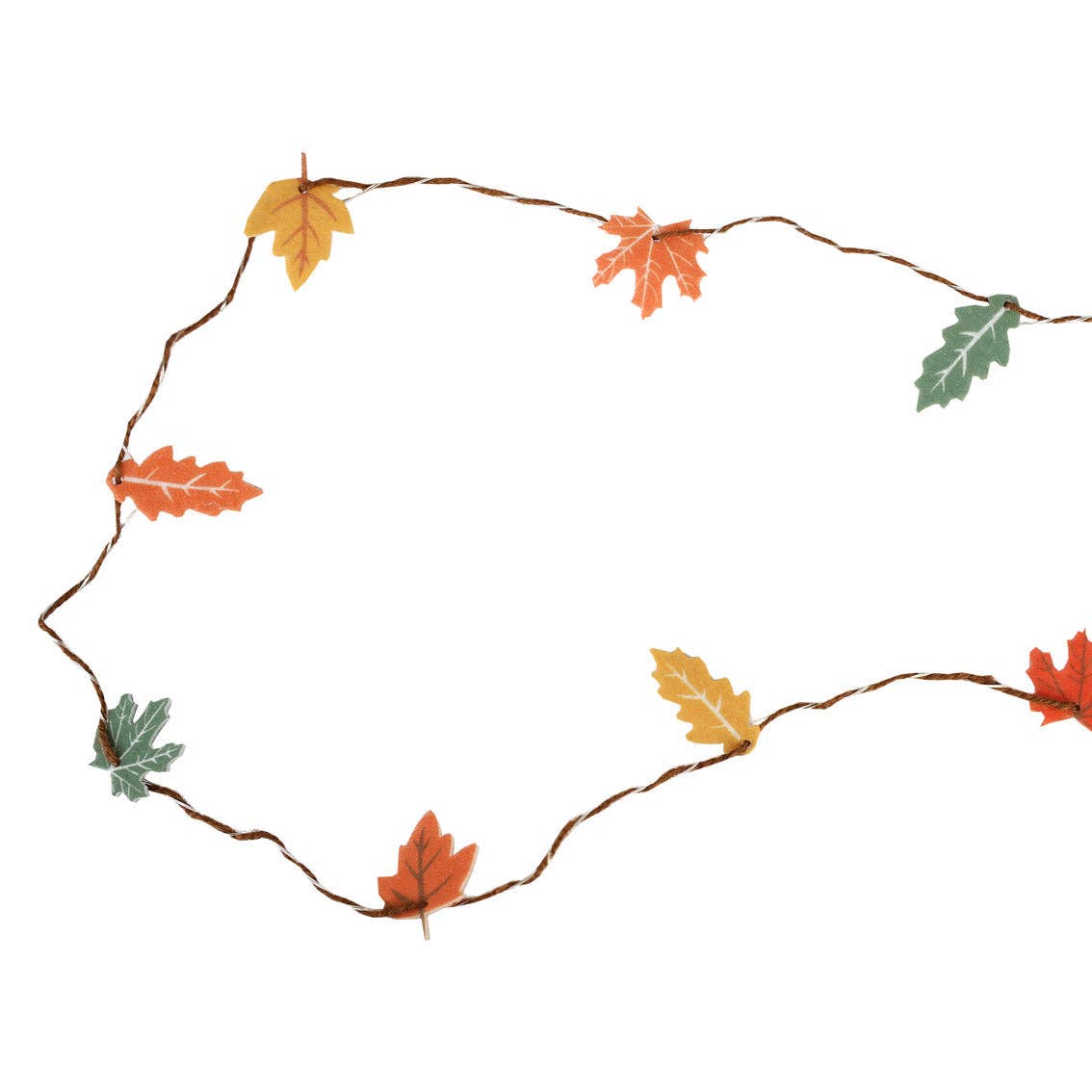 Talking Tables EU - Wholesale String Lights - Autumn Hues Felt Leaf String Lights - 2m3