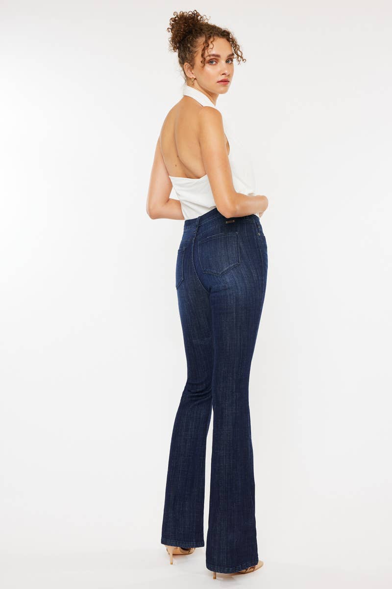 DARK MID RISE FLARE JEANS-KC6102LOD for wholesale on Faire3