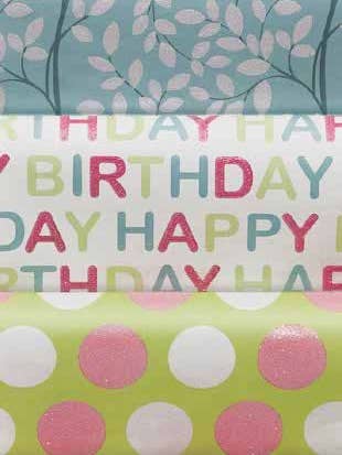 Papel de regalo Modernity Pastel con purpurina para venta al por mayor de The Unique Paper Company US