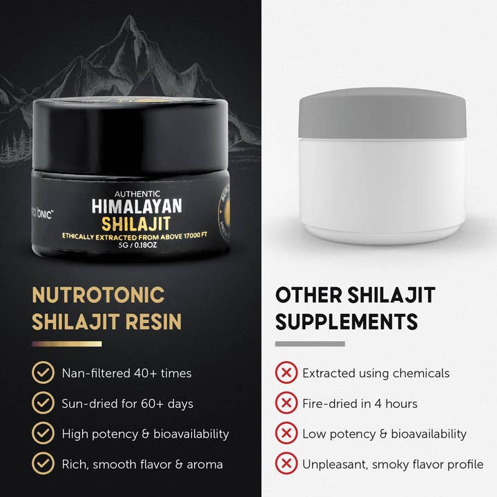 NutroTonic - Vente Supplément oral/vitamine - Résine authentique de Shilajit® de l'Himalaya 5 g2