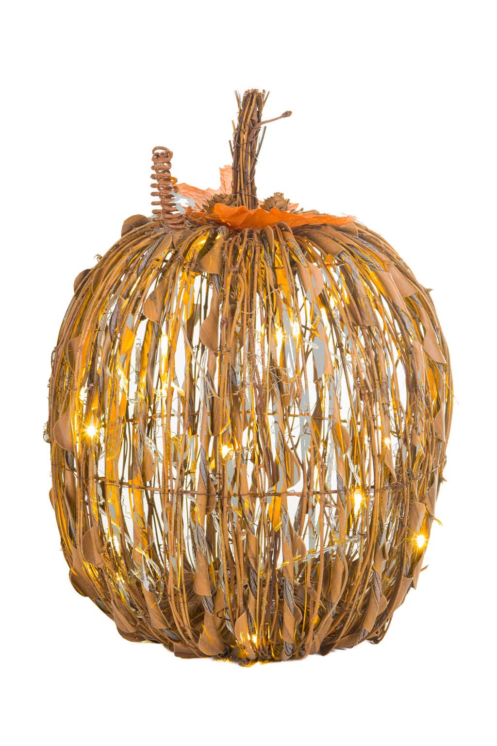 Starlight Collection – Großhandel Tischdeko – Ocker LED Stab Kürbis Display3