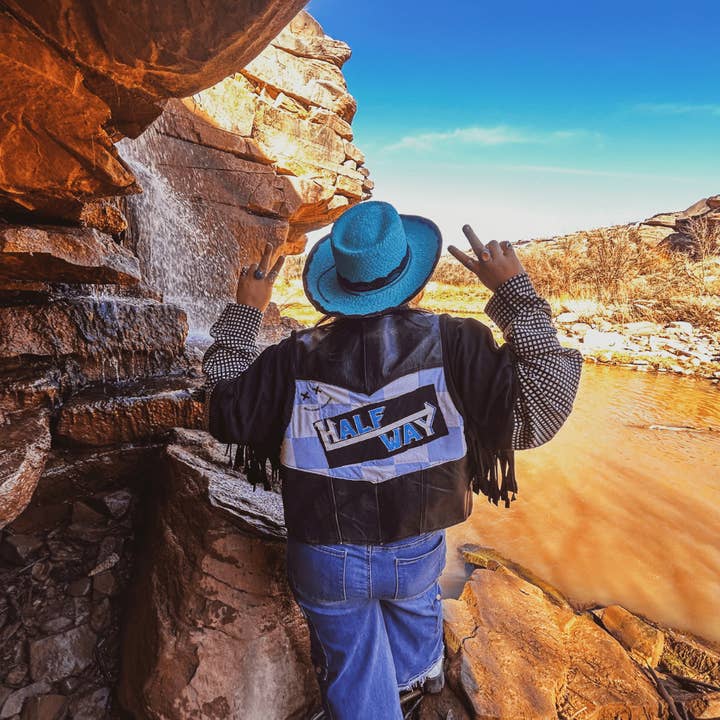 Halfway There Reworked Leather Jacket for wholesale by The Modern Alien