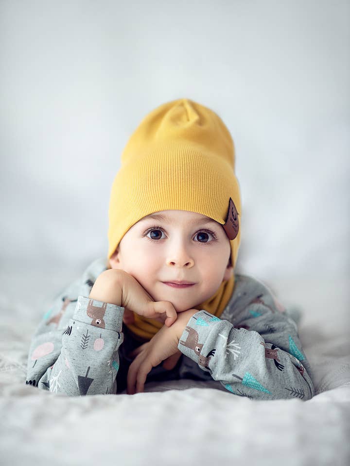 Hat and snood Aristide cotton set 3-5years old size 5 colors for wholesale by Ander