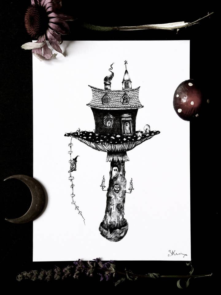 Cogumelo Cottage Imprimir por atacado de ScreamPrintShop