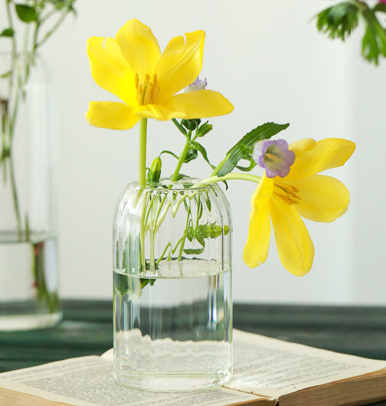 Sweet Home Deco - Wholesale Vase - Stripes Clear Bud Vases, Borosilicate Light Weight Glass6