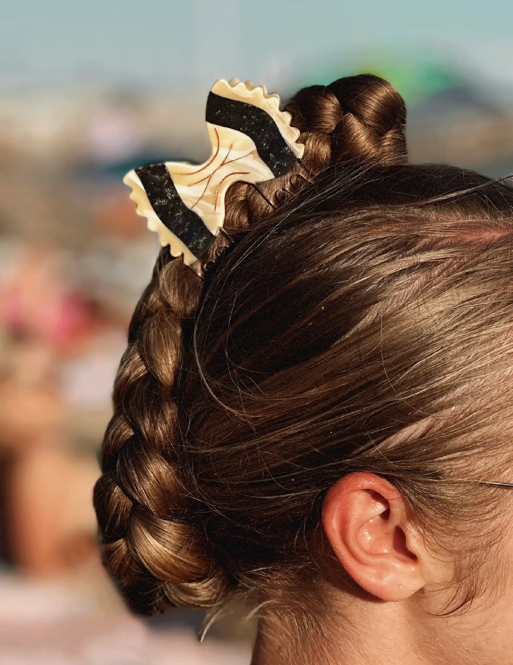 Joanna Behar - Wholesale Hair Clip - Women's - Farfalle bow tie italian pasta hair claw clip5