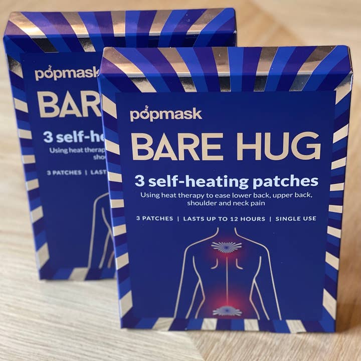 Popmask London - Wholesale Heating Pad - Bare Hug Muscle Self-Heating Patches – 3 Pack