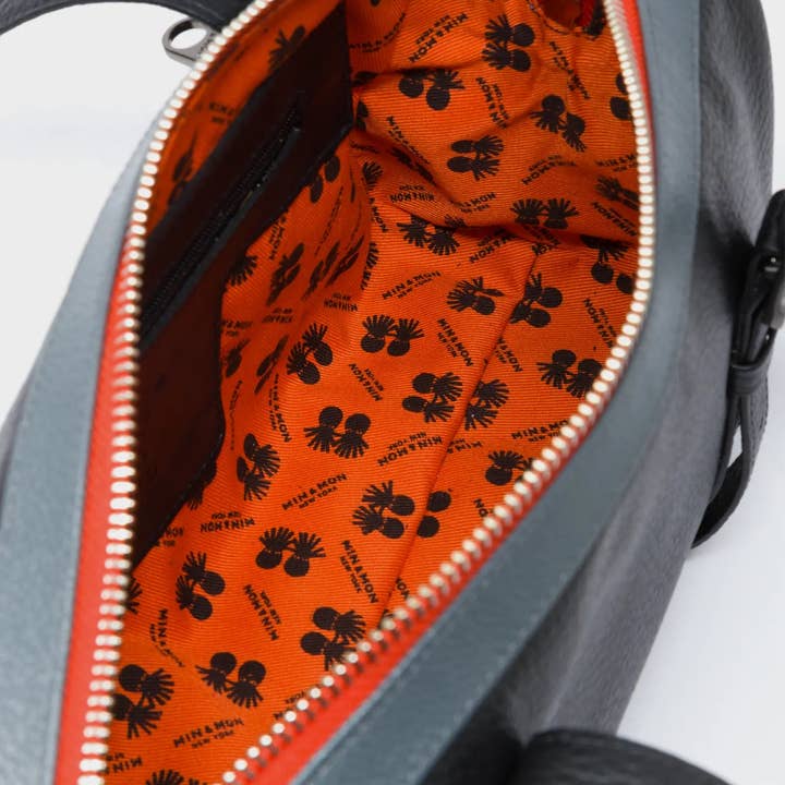 Min & Mon - Wholesale Satchel - Women's - Esther Black Satchel Mini Bag - All Over Eyes Embroidery4