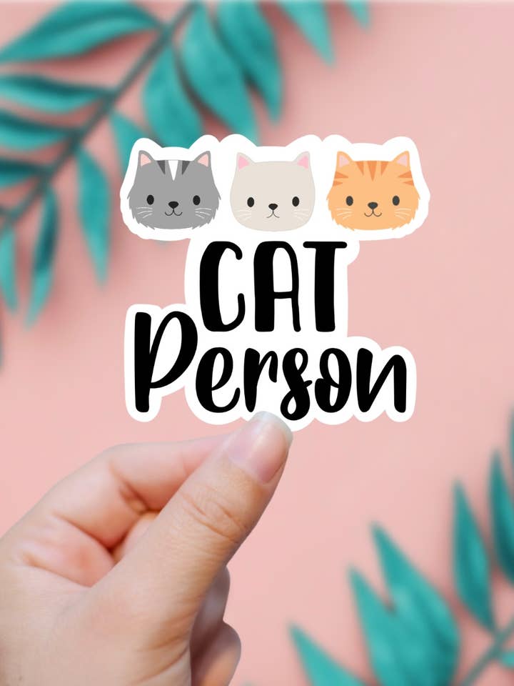 Cat Person Sticker for wholesale by EnchantingSunshine