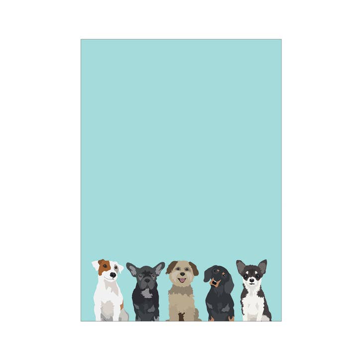 Apartment 2 Cards - Wholesale Notepad - Dogs 4.75x6.5" Notepad1
