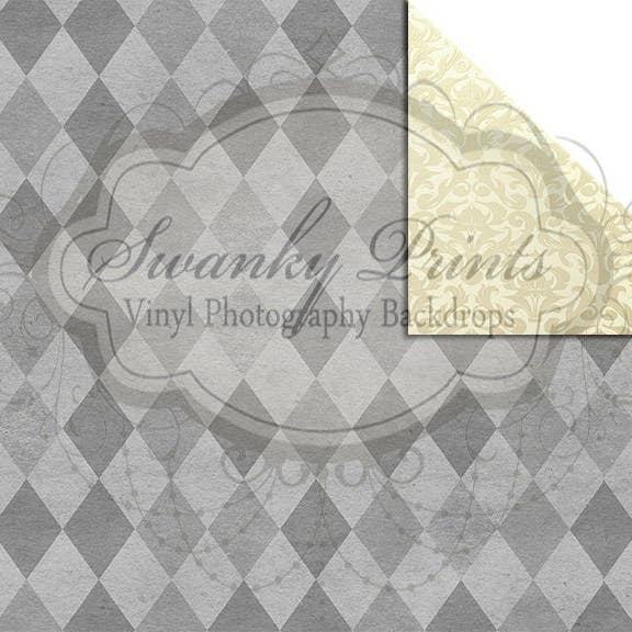 NUEVO ARTÍCULO/Fondo de vinilo reversible de 7 pies x 5 pies/doble para venta al por mayor de Swanky Prints