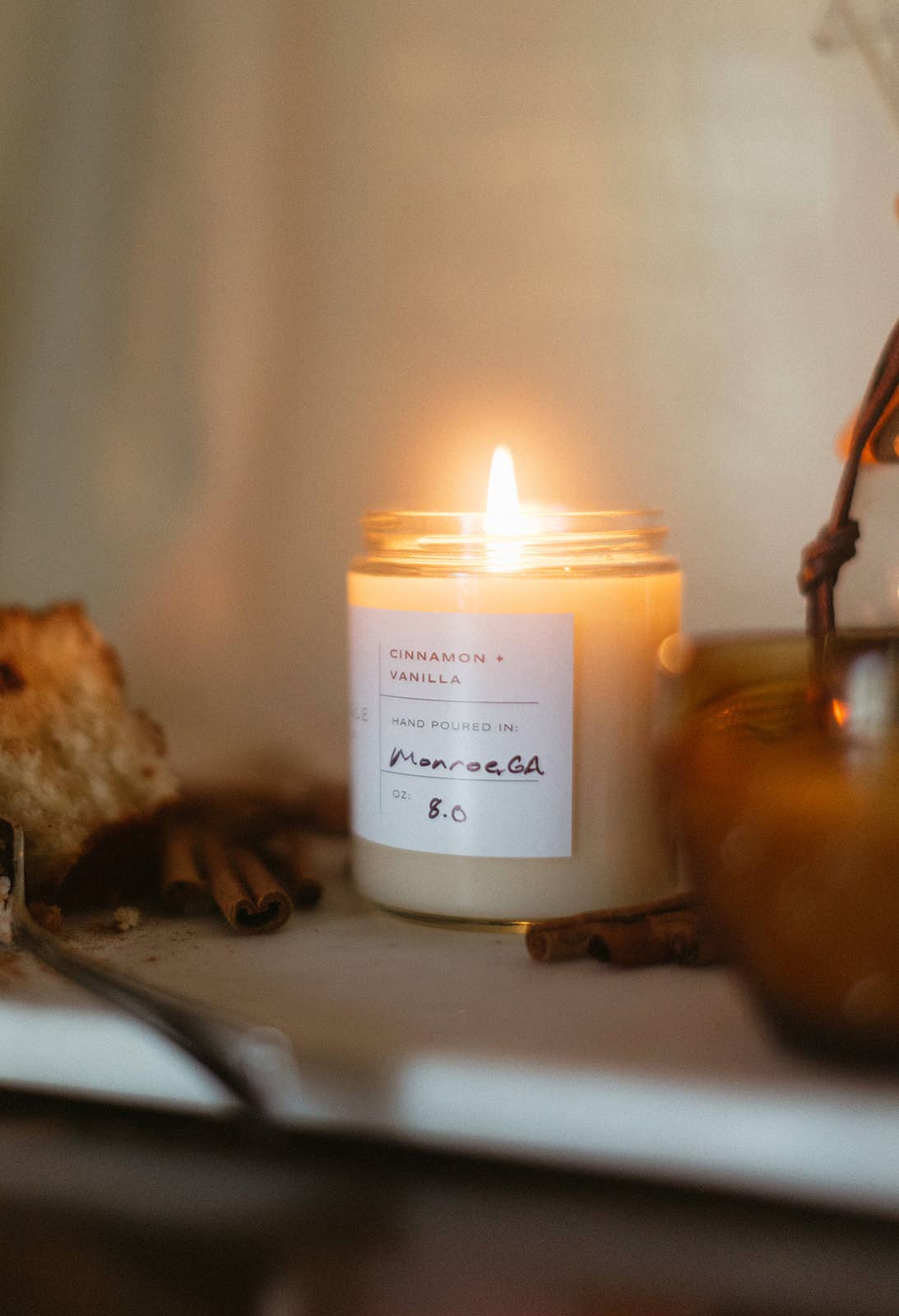 Rekindle Candle Co – Großhandel Kerze im Glas / gefüllte Kerze – Cinnamon + Soja-Kerze aus Baumwolle2