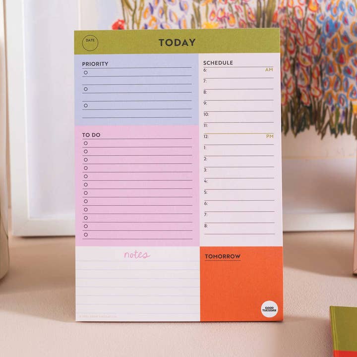 Good Tuesday - Wholesale Planner - A5 Daily Planner Pad | Block My Life0