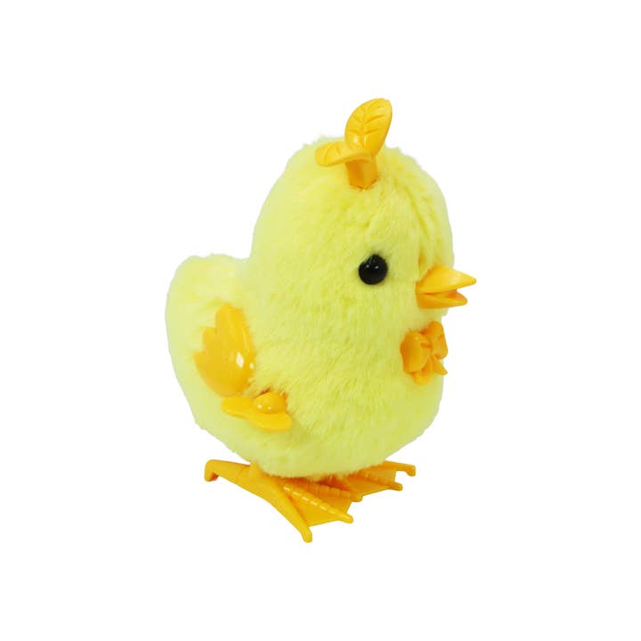 Cap Zone - Wholesale Wind-Up Toy - Kids - Baby Chick Soft Faux Fur Wind-Up Clockwork Toy4