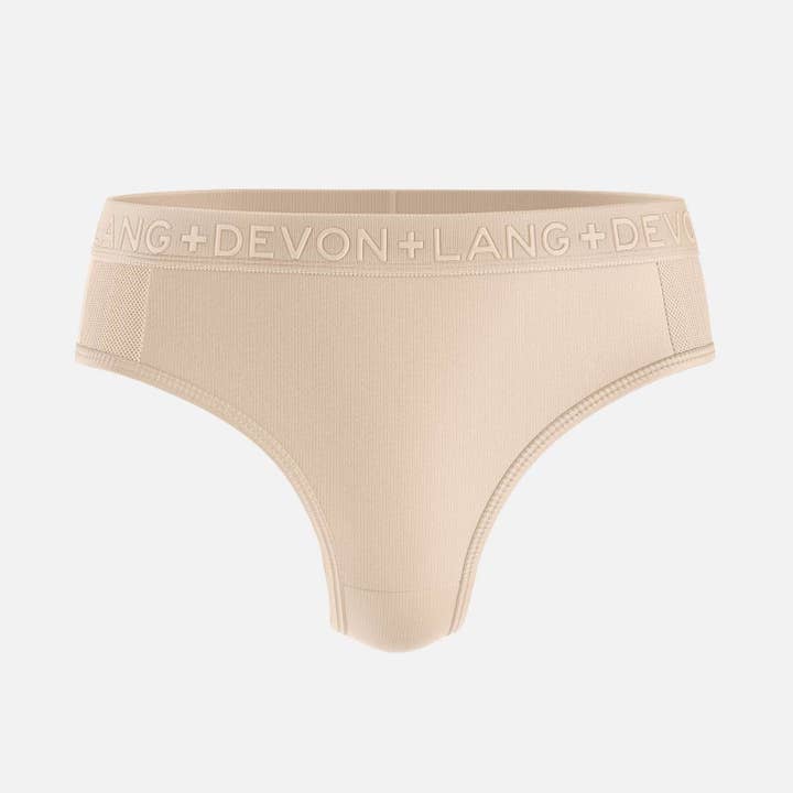 Originals Katrina Everyday Thong - Mesh Panels - Sand for wholesale by Devon + Lang