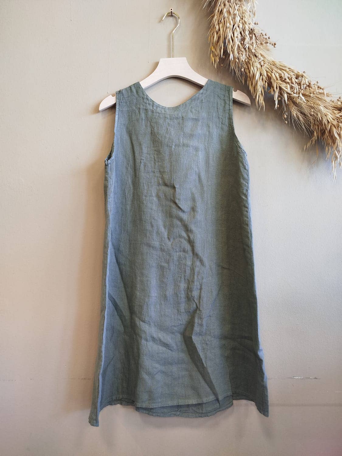 Linos y Textiles - Venta al por mayor Vestido - Mujer - REF 17280 VESTIDO CORTO LINO 100%1