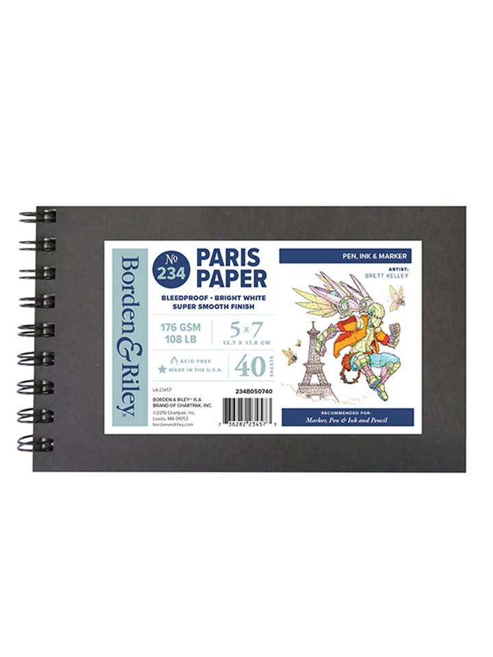 234 Paris Paper, Side Spiral Hardcover Books for wholesale by Chartpak, Inc.