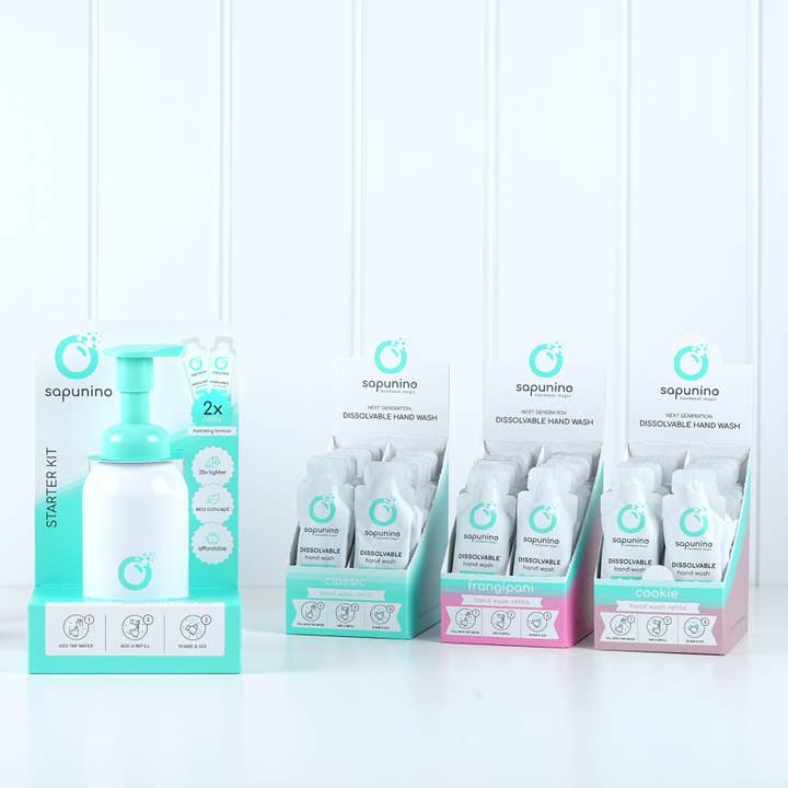 Sapunino® - Wholesale Hand soap/wash - Natural hand wash refill for Sapunino - box with 20 pcs4