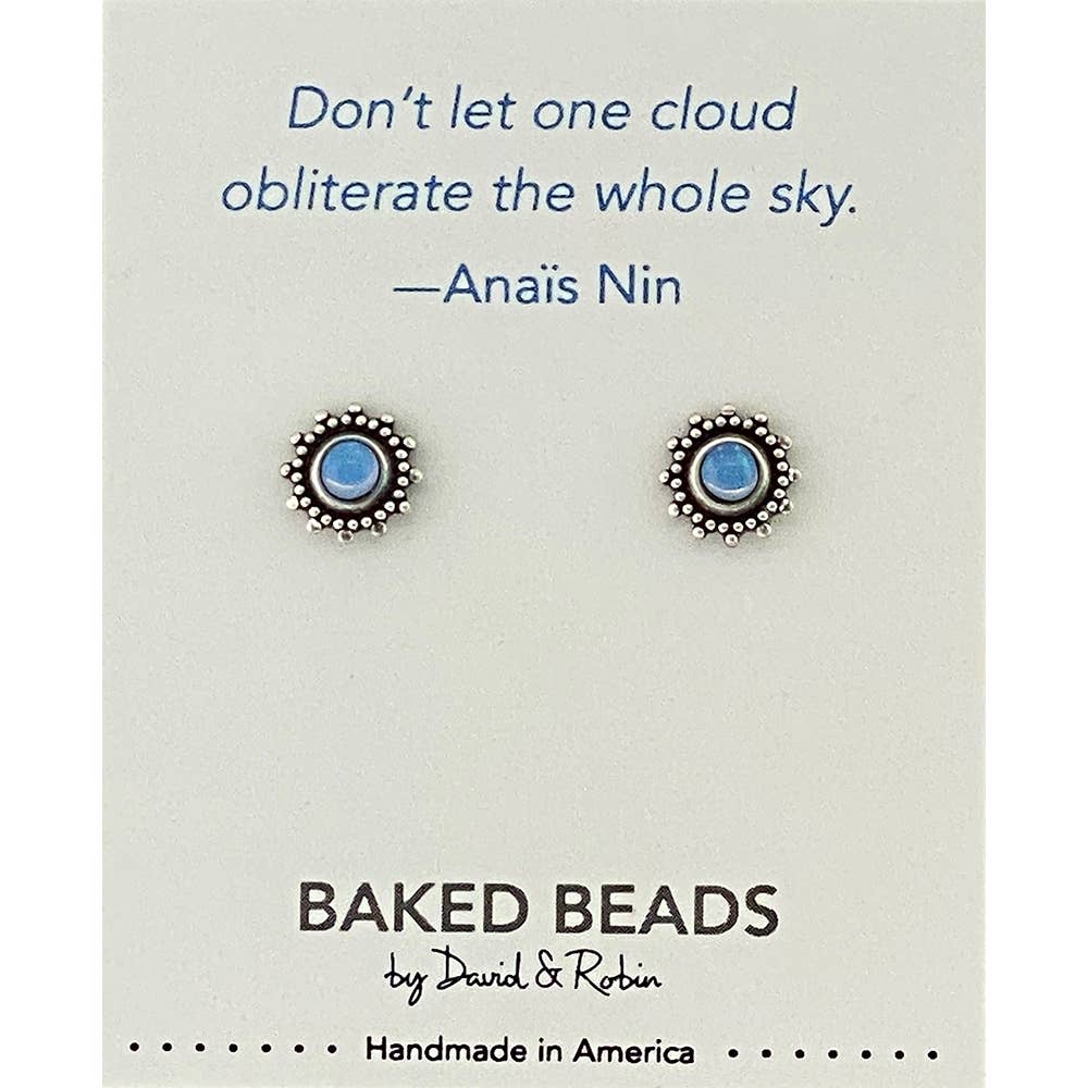 Baked Beads - Wholesale Stud/Post Earrings - Quotestone Post1