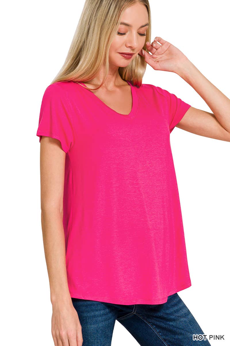 42POPS – wholesale Knit top – Women's – `.Short Sleeve Rayon Jersey Tee8