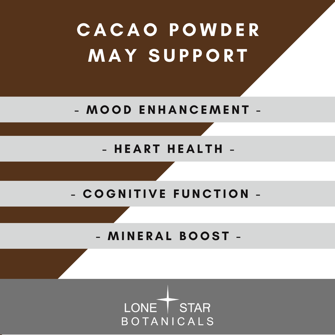Lone Star Botanicals - Wholesale Protein/superfood powder - Organic Cacao Powder -- 3.52 oz3