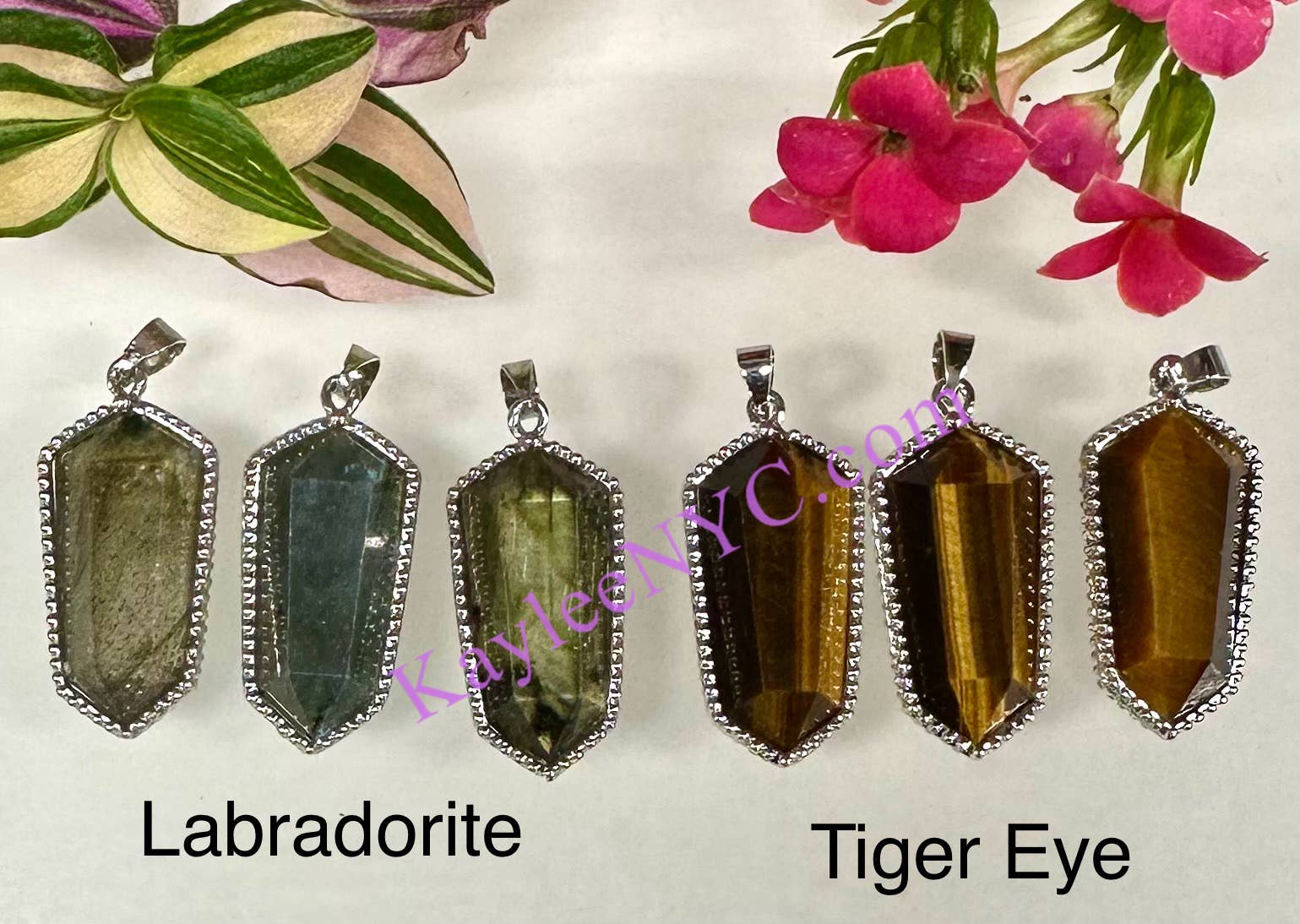 KayleeNYC - Wholesale Individual Charm/Pendant - Natural Crystal Pendant Healing Energy4