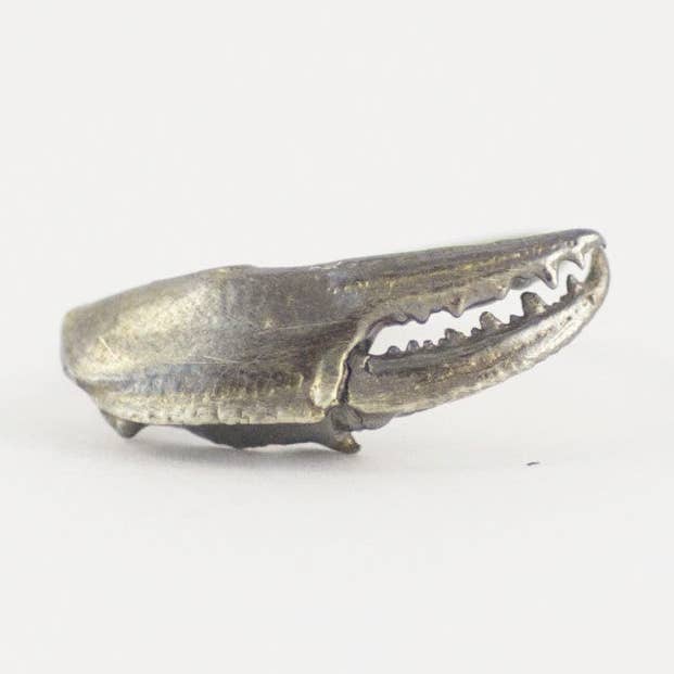 Handmade Ocean Inspired, Claw Curve Silver Ring for wholesale by Grace Gow