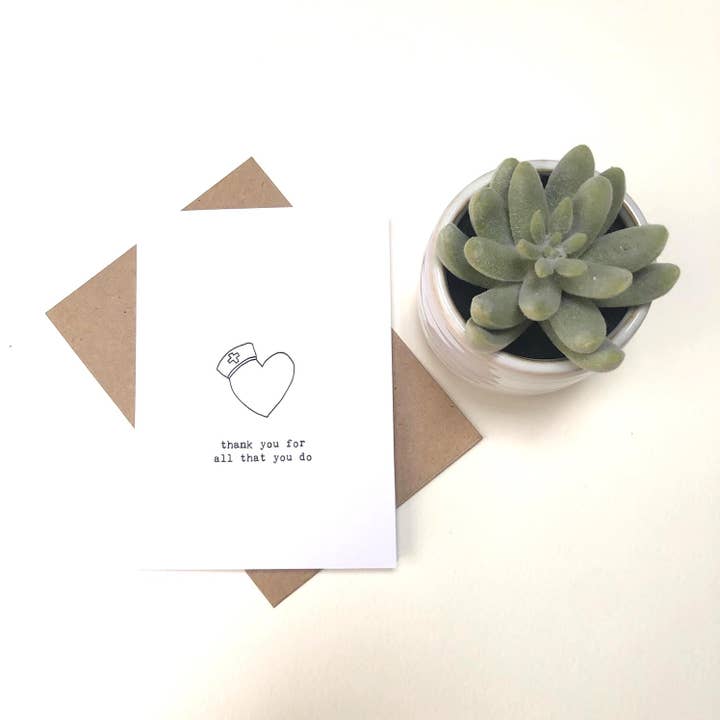 Tack sjukvårdspersonal Card för wholesale av Soul Paper