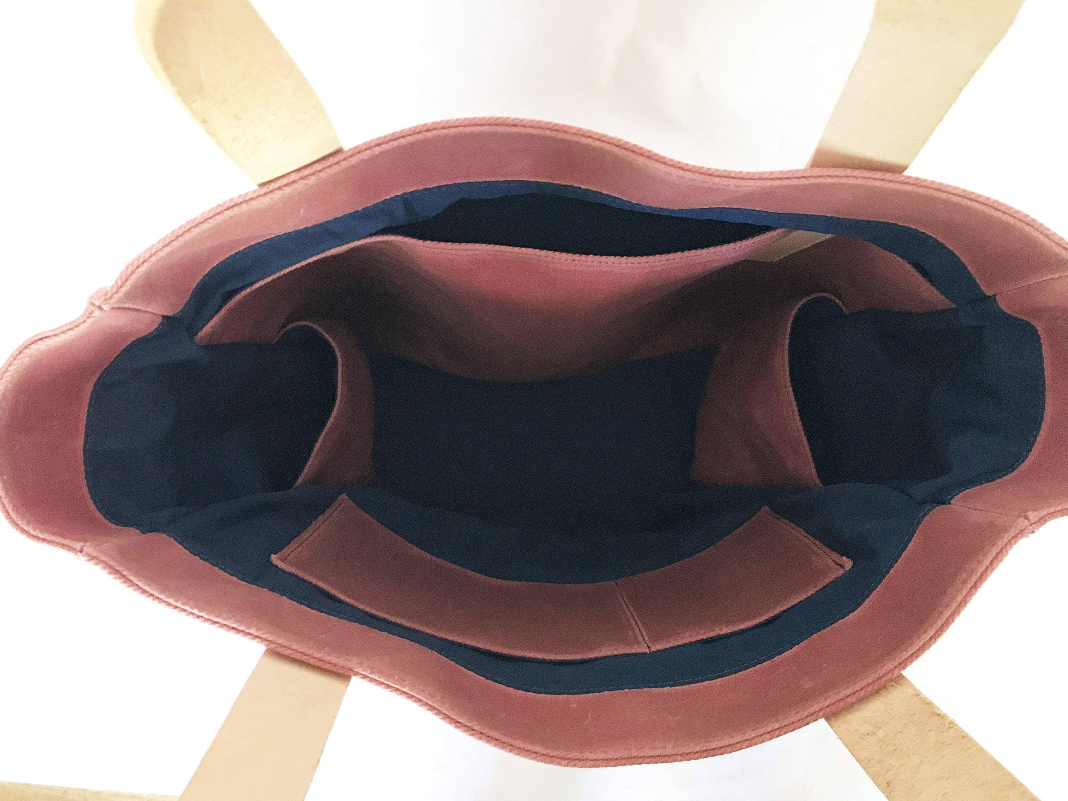 Notebooks & Honey - Wholesale Tote Bag - Women's - The Rebel Gal _ Mauve Pink Waxed Canvas Carryall Tote Bag 1