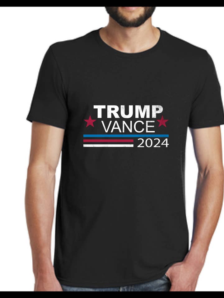 Trump/Vance 2024 Men's T-shirt - Black for wholesale by Inspire 360