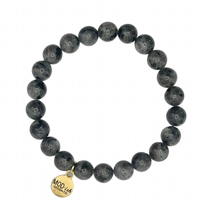 MODish Design Co - Wholesale Beaded Bracelet - Boulder in grey Jade