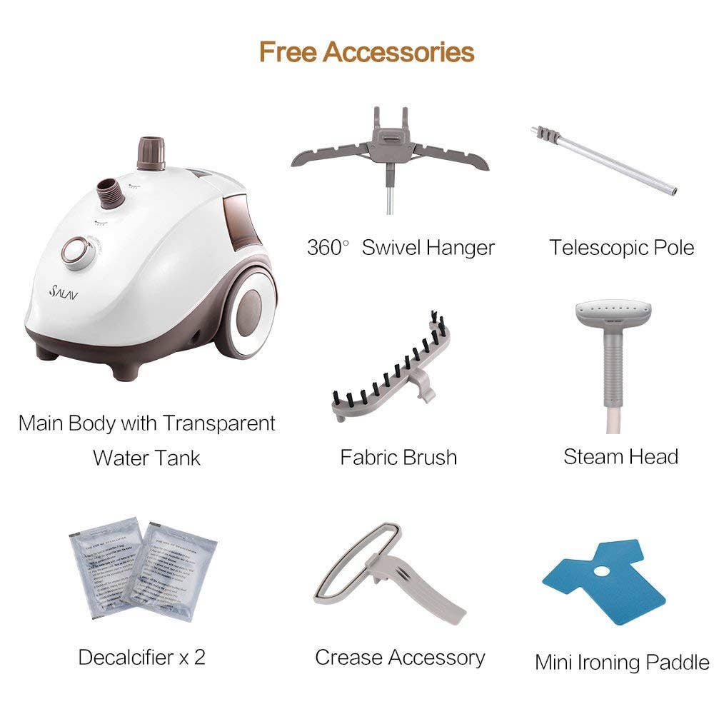 Salav-True & Tidy – Engroshandel Damper – SALAV GS24-BJ damper med rustfri dyse og 4 dampindstillinger1