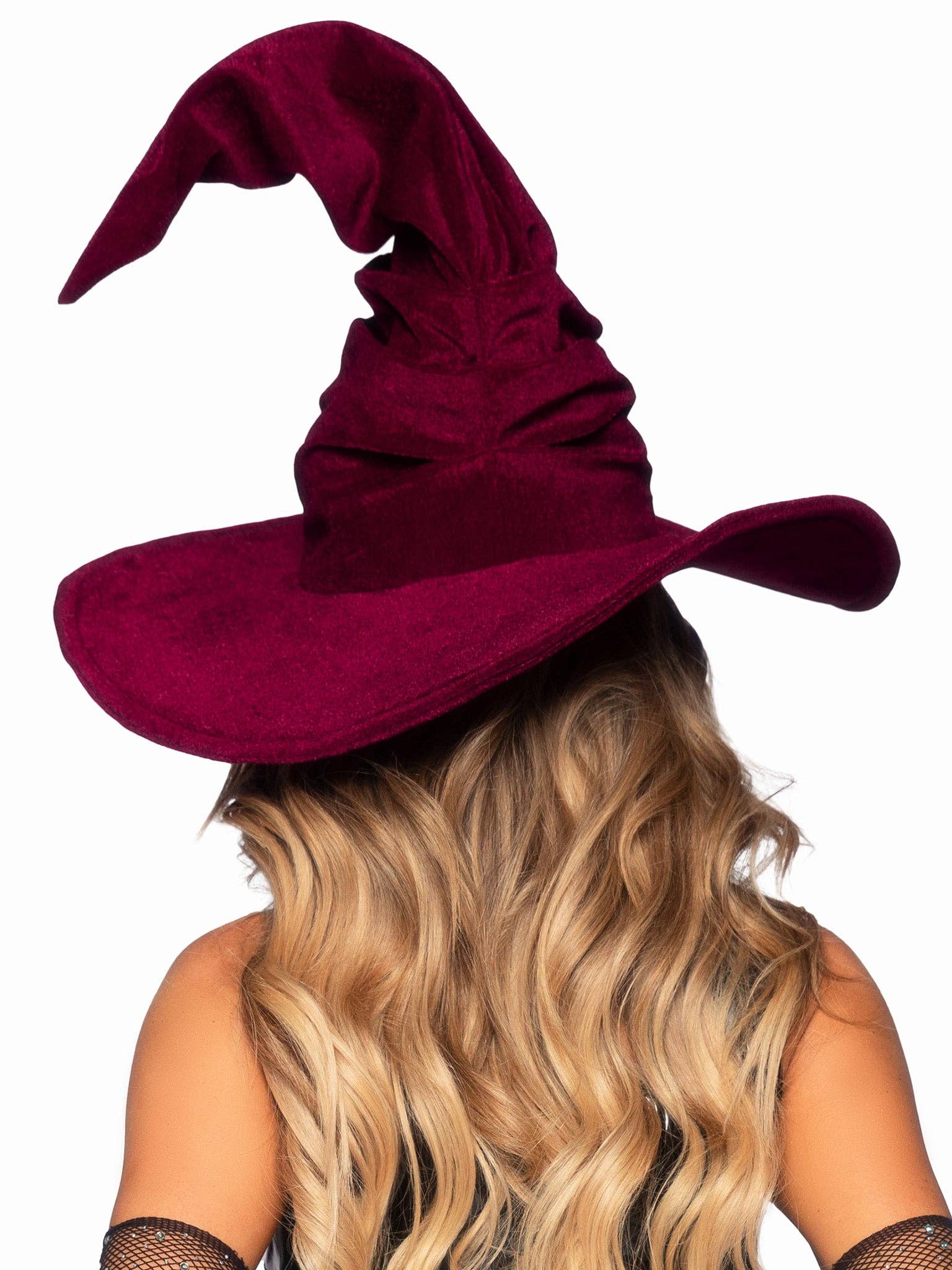 Leg Avenue - Wholesale Costume - Women's - Velvet Ruched Witch Hat3