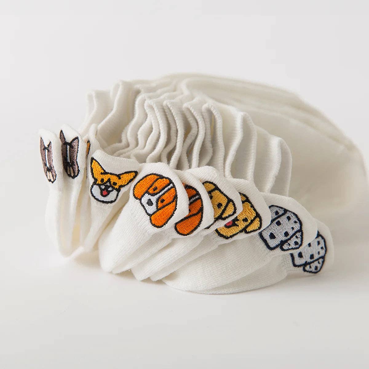 bunt 5er-Pack Damensocken mit Hundemotiv I 35-41 für den Großhandel auf Faire1