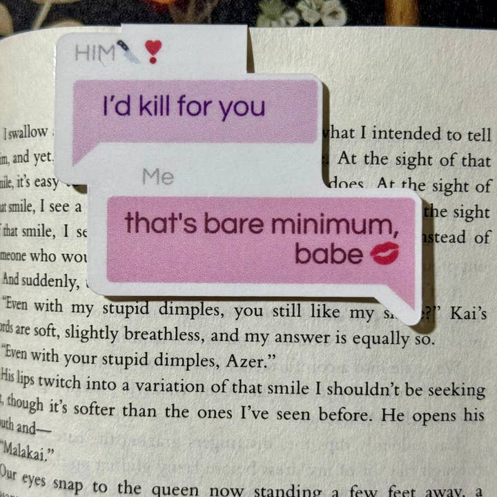 Brinnvill Books - Wholesale Bookmark - Bare minimum magnetic bookmark