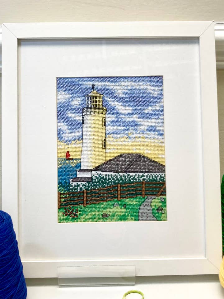 Trevose Head Lighthouse Kreuzstich-Set, Kreuzstich-Lighthouse für den Großhandel von Emma Louise Art Stitch