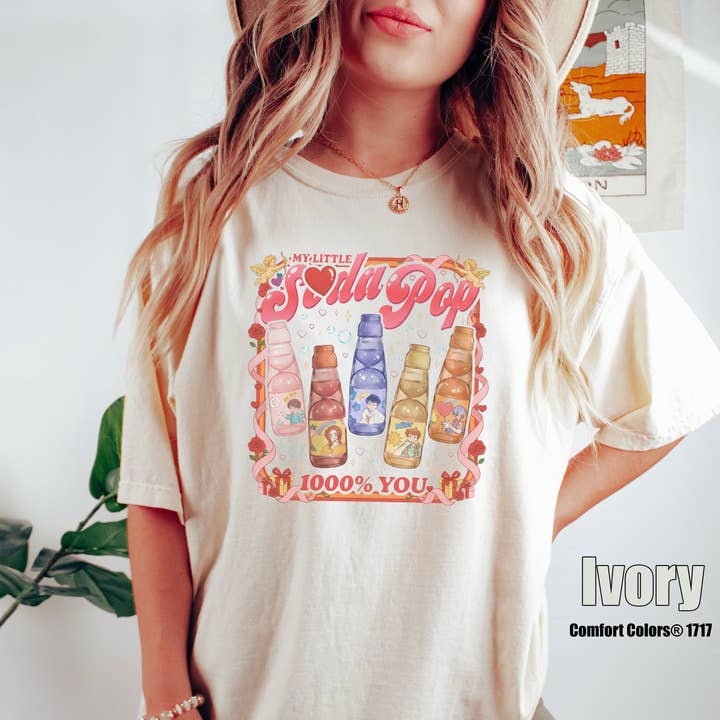 Mon petit t-shirt Soda Pop, pull Valentine Comfort Colors pour la vente par Glaime