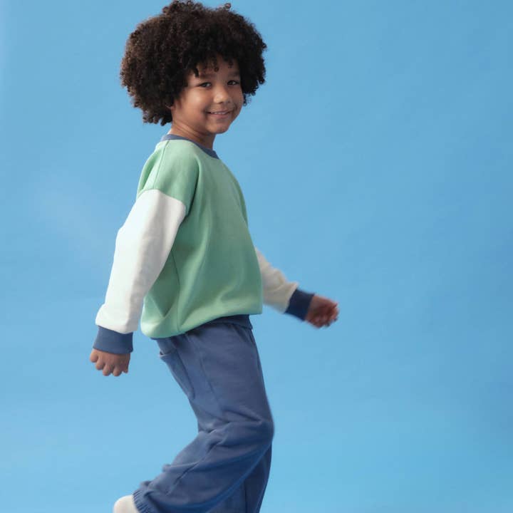 3-farvet sweatshirt i grøn trio for engroshandel hos Arquia