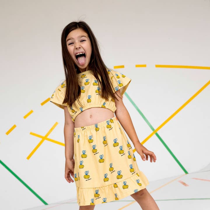 BEE ON YELLOW SKIRT for wholesale by Dont Grow Up