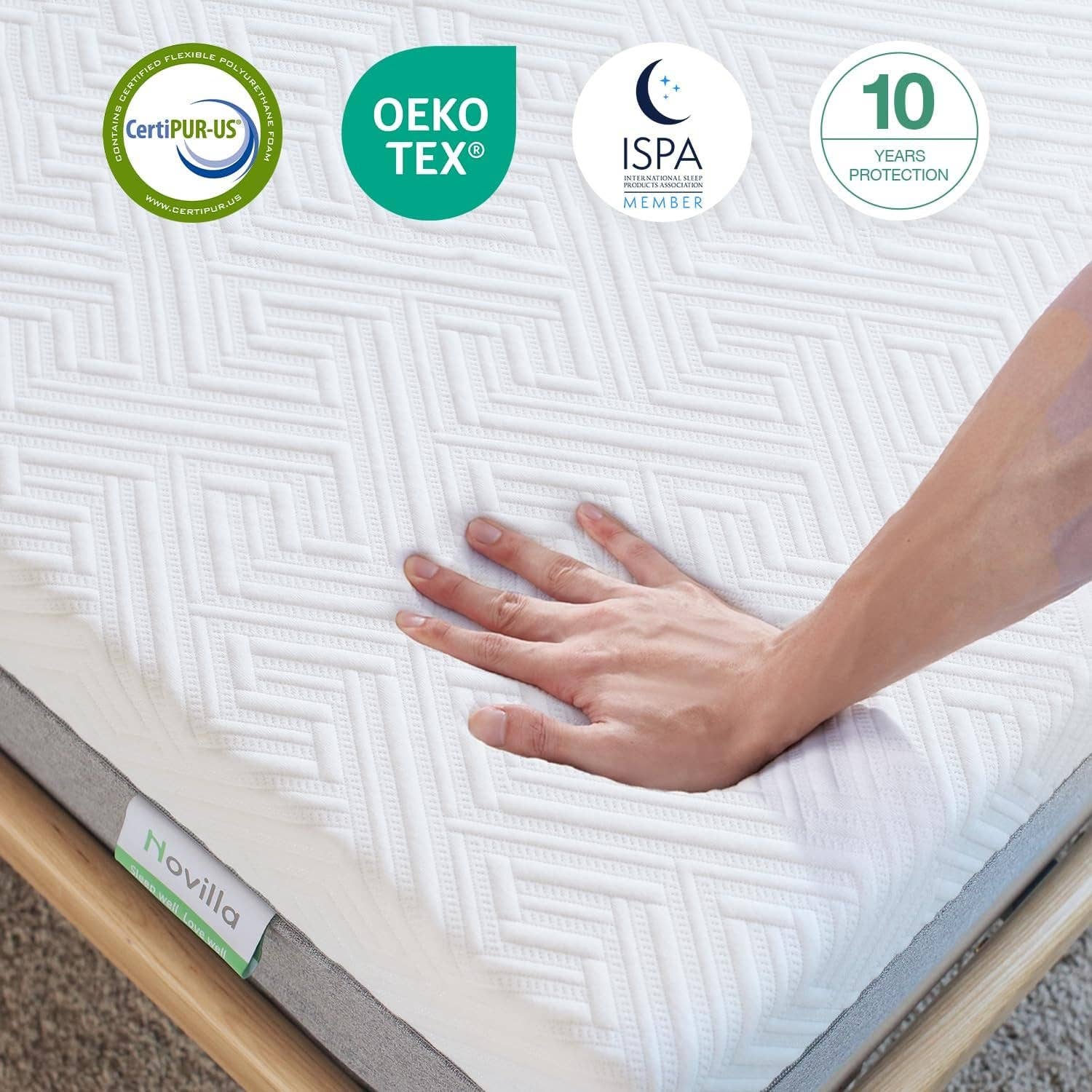 Grey King Gel Memory Foam Mattress, 12 Inch, Medium-Plush for wholesale on Faire5