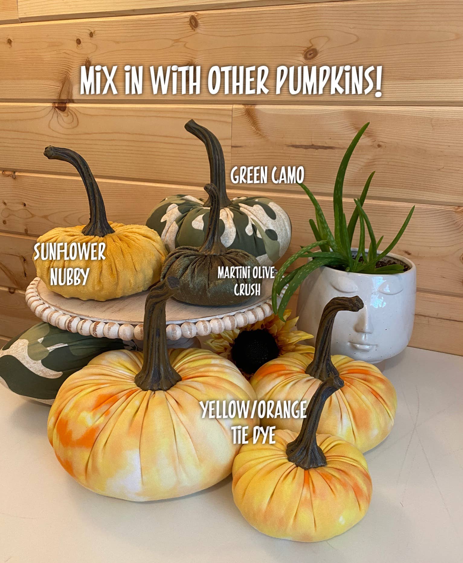 Leanne Bruce Co. - Wholesale Decorative Tabletop Object - Fabric Pumpkin Sets/3 Fall to Summer Home Decor <Limited>19