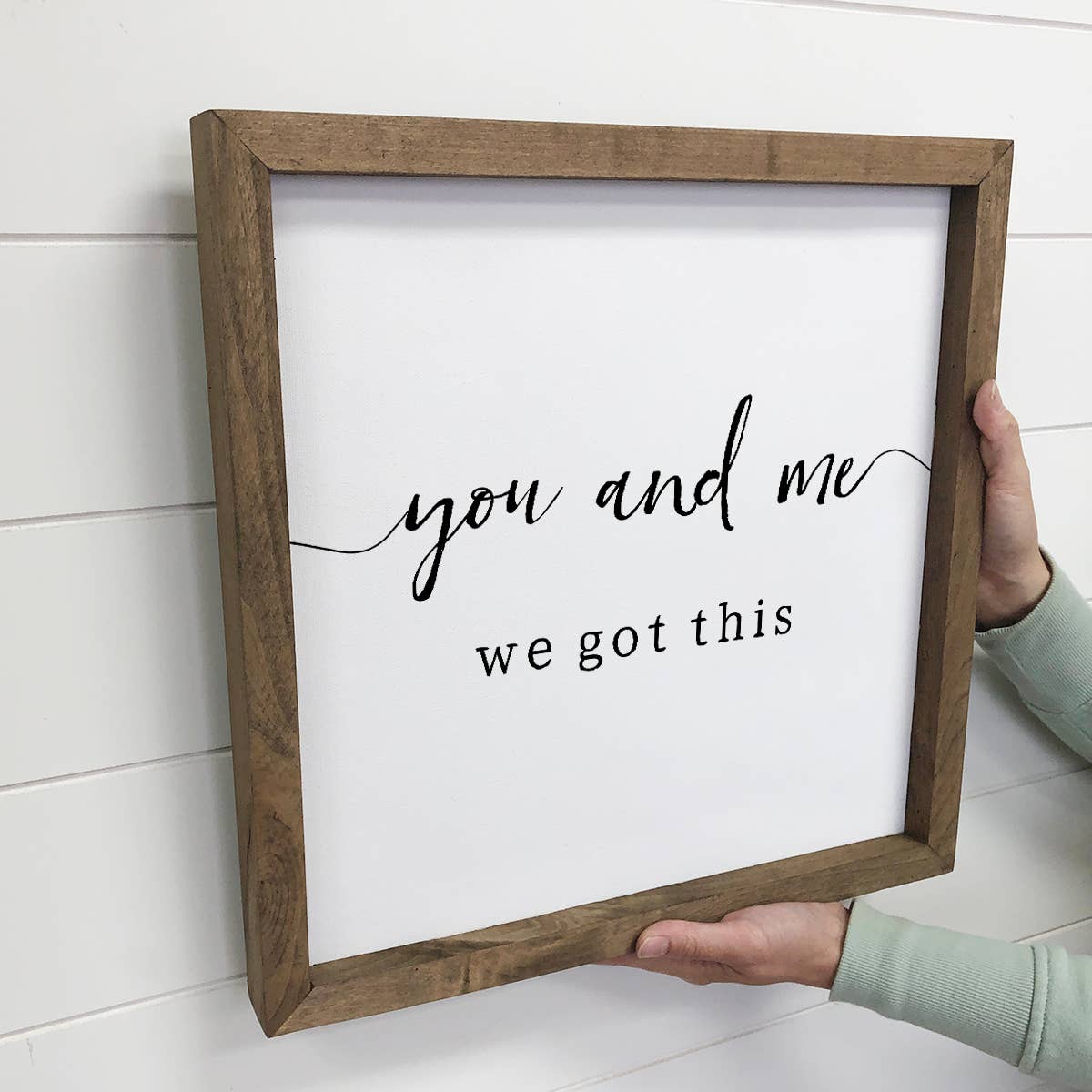 Hangout Home - Vente Pancarte - Panneau Word You and Me We Got This - Joli couple - Word Art2