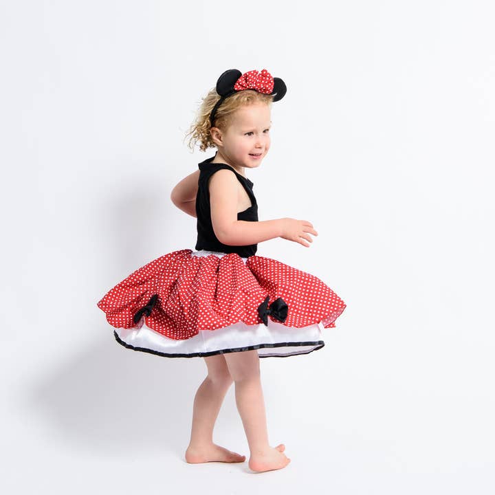 Lets dress up - Venta al por mayor Disfraz - Niños - Set de Minnie Mouse: falda tutú y diadema