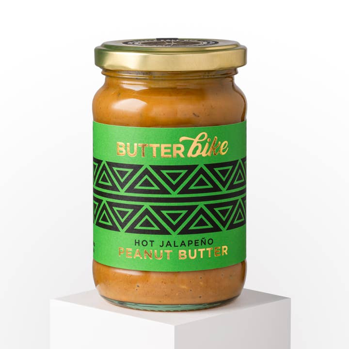 LIMITED EDITION Hot Jalapeño Peanut Butter - made in the UK for wholesale by Butter Bike Co Peanut Butters