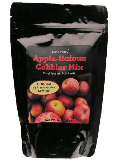 Gluten Free Apple Cobbler Mix for wholesale by Julia's Southern Foods, LLC