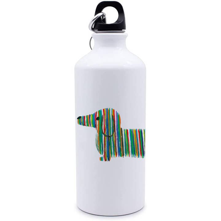 Dachshund Dog Water Bottle - Rainbow for wholesale by The Hector Company