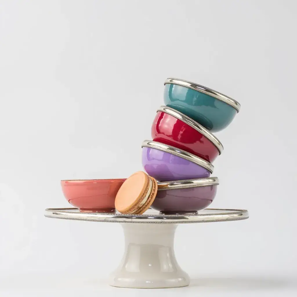 High crafty - Wholesale Decorative Plate/Dish/Bowl - ✨ Ceramic Bowls with Berber Silver Trim - Gift & decoration7