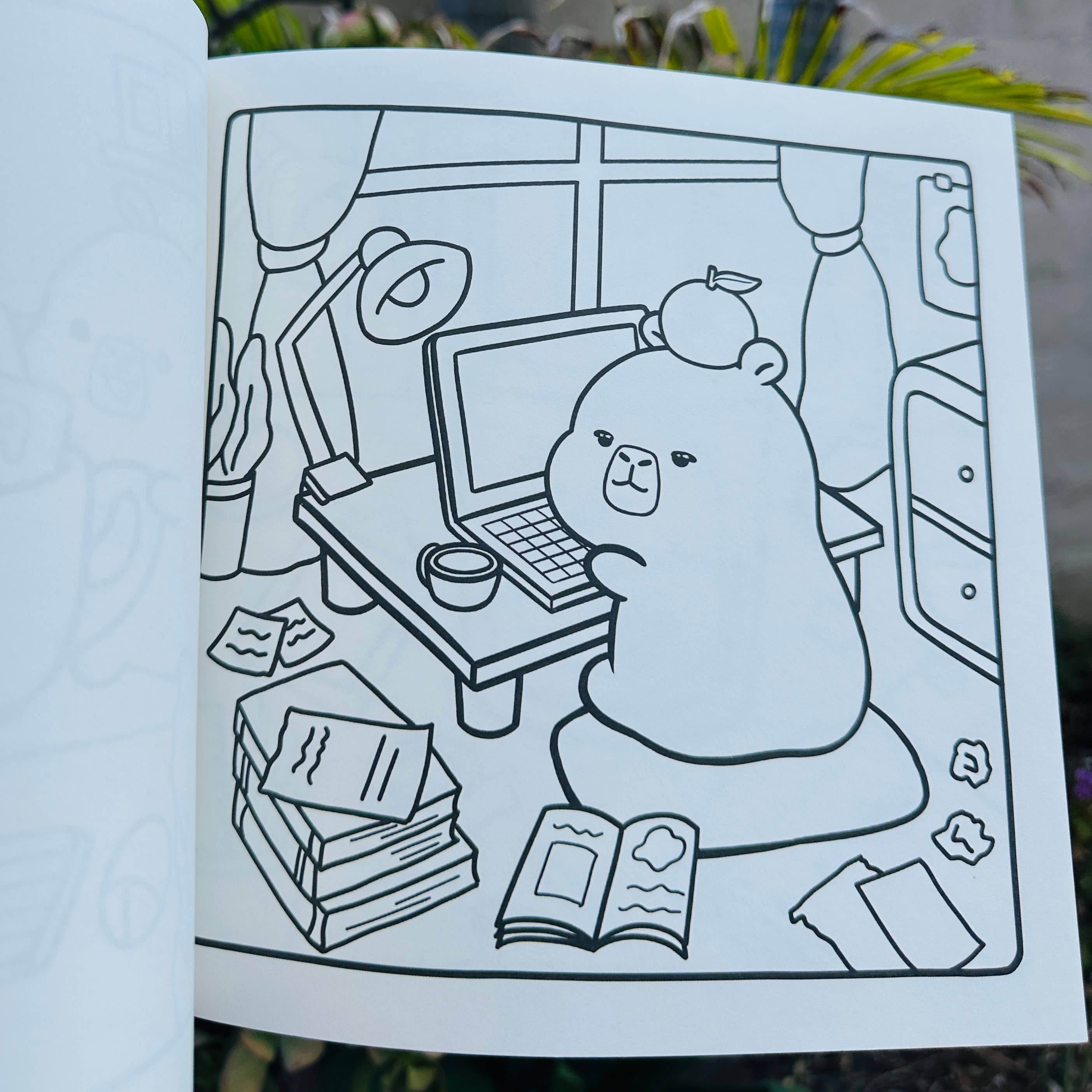 CapyFun - Wholesale Coloring & Activity Book - Adult - Signed Edition CAPYBARA BUBBLE TEA coloring book5