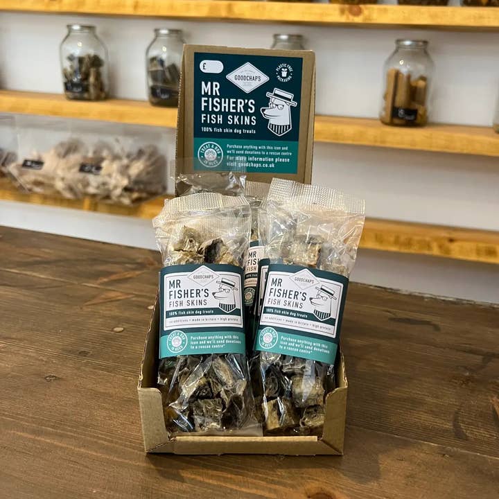 Mr Fisher's Fish Skins | CDU of 10 Packs for wholesale by Goodchap's