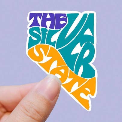 Nevada state outline vinyl sticker for wholesale by Sweet Humors